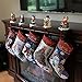 Set of 5 Santa, Snowman, Reindeer & Tree Christmas Stockings 18 Inches