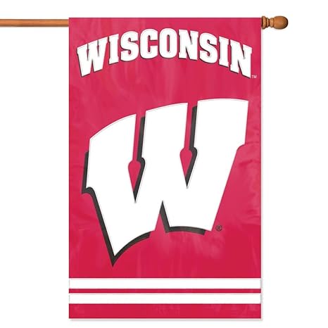 Party Animal Wisconsin Badgers Banner College Flag Amazon In