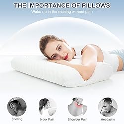 MUUEGM Gel Memory Foam Pillows, Contour Pillows for