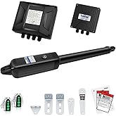 TOPENS A8131 Single Swing Gate Opener Heavy Duty Automatic Gate Motor for Single Swing Gates Up to 18ft, Electric Driveway Ga