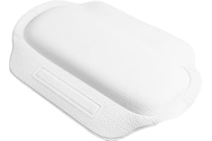 Veemoon Slip Suction Cup Bath Pillow for Spa Tub Neck and Back Support PVC Bath Pillow