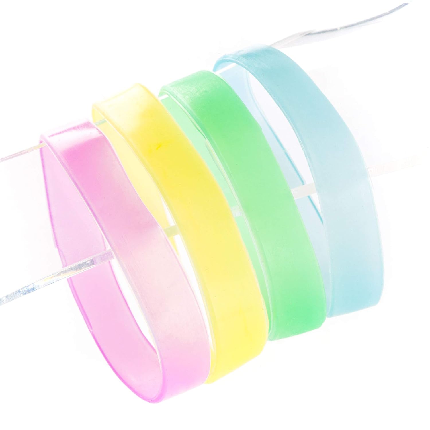 Baker Ross EF433 Glow in the Dark Wrist Bands, Pack of 10, Ideal for Party Bag Fillers Birthday Parties and Costumes - Image 4