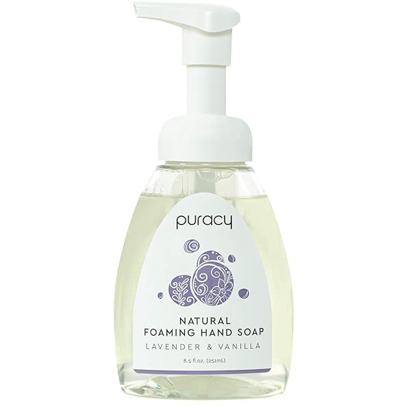PURACY NATURAL FOAMING HAND SOAP, SULFATE-FREE FOAM, LAVENDER...