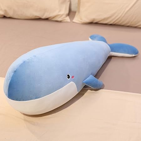 Amazon クジラクッション ぬいぐるみ 鯨 クジラ おもちゃ キャラクター 海洋生物 トイ 柔らかい 特大 癒し系 可愛い 添い寝 安眠グッズ 多機能 高弾力 ロングクッション 挟みやすい 抱き枕 女の子 男の子 お誕生日プレゼント クリスマス ギフト 贈り物 洗える 取り外し