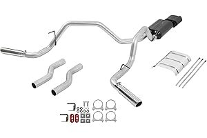 Flowmaster 17425 American Thunder Cat-Back Exhaust Kit Dual 2.5 Inch Tailpipes Aluminized Steel 3 Inch Polished Stainless Steel Tips Compatible with 2000-2006 Toyota Tundra 4.7L 2/4WD All Wheelbases