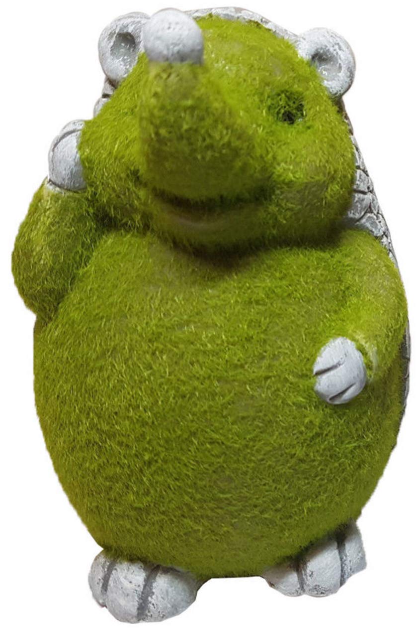 Roots & Shoots 956334 Flock Hedgehog Ornament | 116cm X 10cm X 10.5cm | 1pc. Accessory, Green
