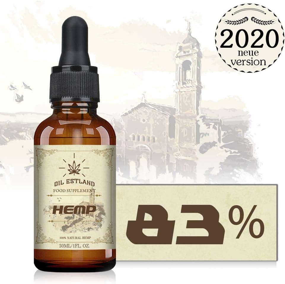 OIL ESTLAND Hemp Natural Oil, High Strength,Pure and Natural,Made in Estland (25000mg/30ML)