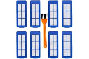 THREETEN EAST 8pcs Vacuums Filters Replacements Compatible with Eufy RoboVac 11S Max,for RoboVac 15C Max,for Robovac 30C Max G10 Hybrid G30 Edge Robotic Filter Accessories