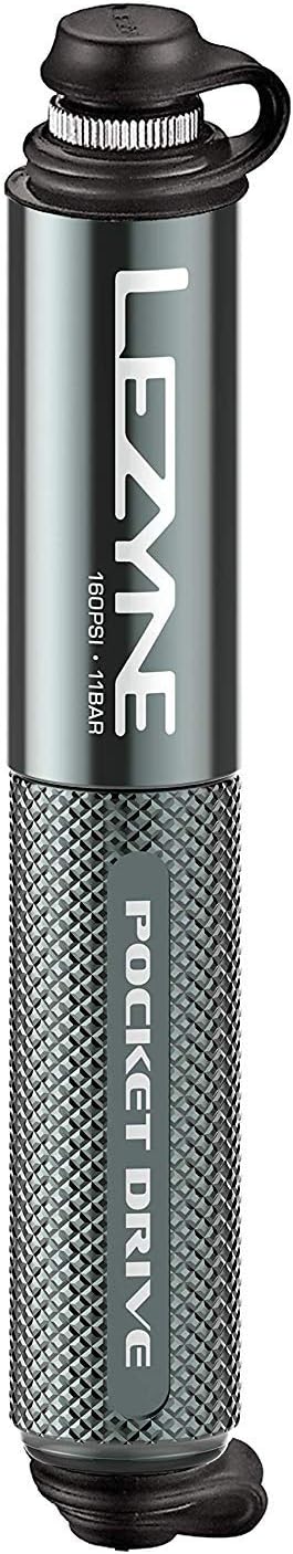 LEZYNE Pocket Drive Bicycle Hand Pump, High Pressure 160 PSI, Presta & Scharader Compatible, Bike Pump (Black) : Sports & Outdoors