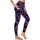 MSOKAZZLES Yoga Pants for Women with Pockets High Waisted Tummy Control Running Sports Workout Yoga Leggings
