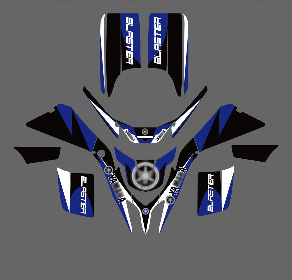 Amazon.com: 0028 Customized Decals Stickers Graphics for Yamaha BLASTER  YFS200 1988-2006 YFS 200 Blaster 200: Automotive
