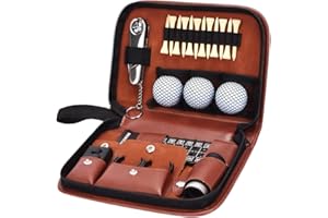 Golf Gifts for Men and Women, Golf Accessories Set with Hi-End Case, Balls, Rangefinder,Tees, Brush, Multifunctional Divot Kn