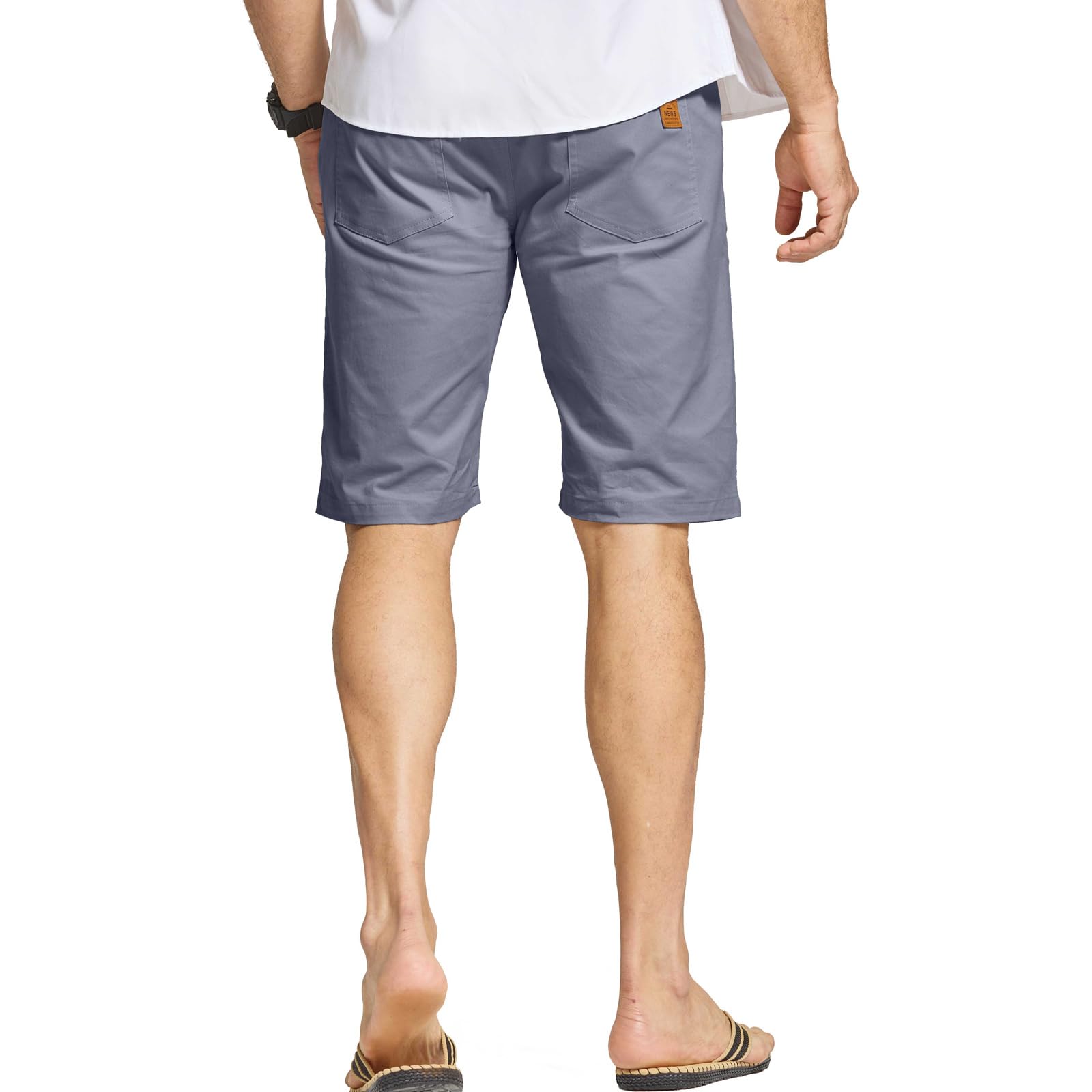 ZOXOZ Kurze Hose Herren Shorts Herren Sommer Chino Shorts Baumwolle Cargo Shorts Freizeithose Kurz Mit Taschen Denim Blau XL 2