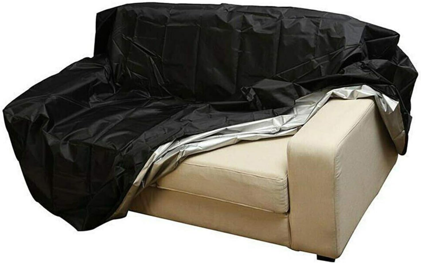ConPus 4 Seater Garden Bench Cover ¨C Waterproof Outdoor Bench Cover with Durable 210D Oxford Material+ Extra PVC Coating, Patio Bench Cover - 75" L x 26" W x 35" H: Home & Kitchen