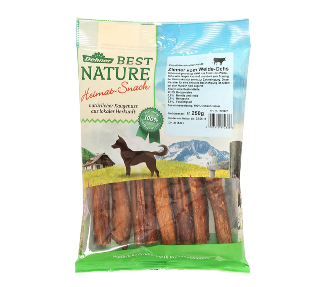 Dehner Best Nature Dog Snack Ochsenziemer 250 g