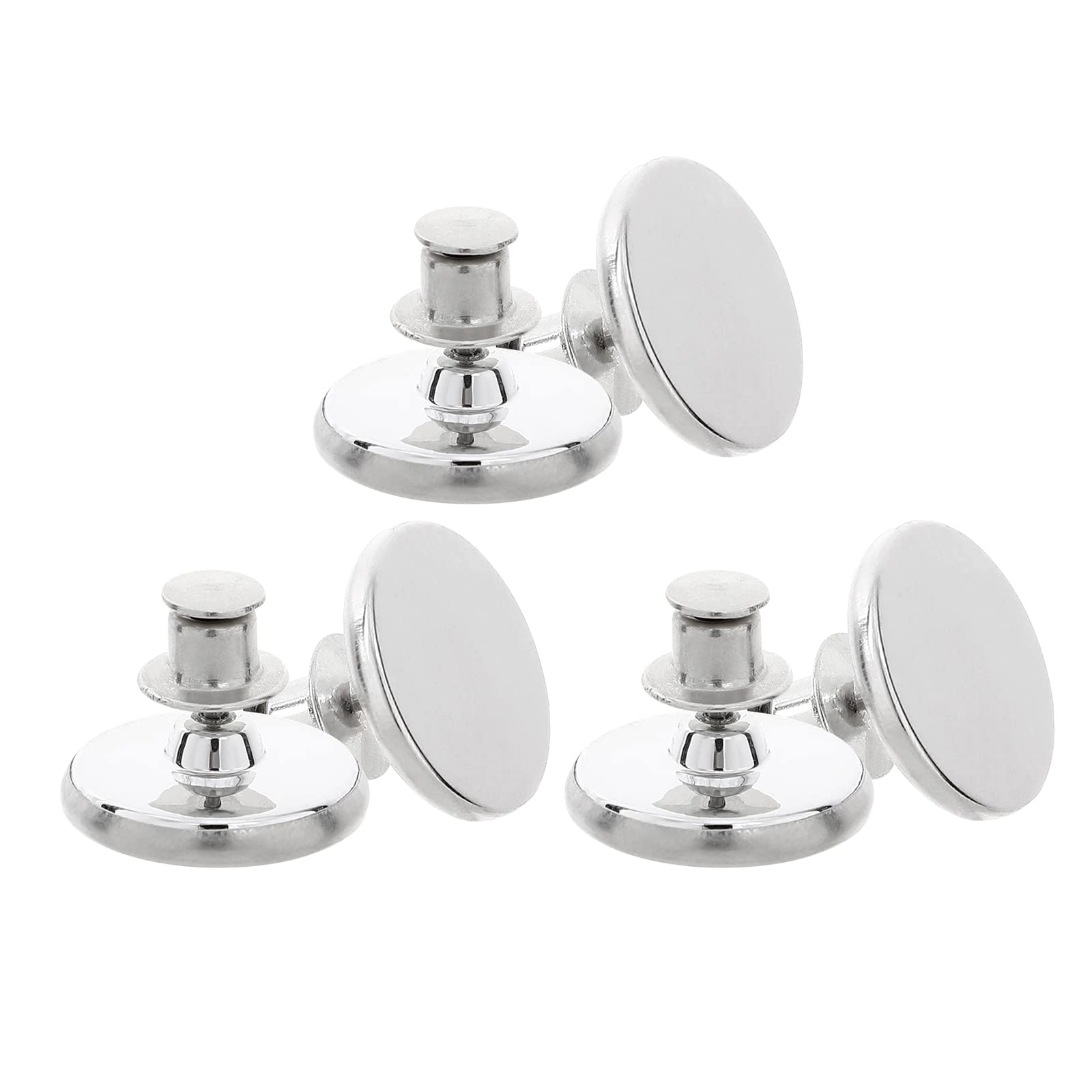 ULTECHNOVO 3 Pairs Magnetic Curtain Clips, Removable Closure Curtain Holdback Button, Light Leakage Prevention Shower Curtain Weights Buckle, Draperies Accessory for Bedroom Office