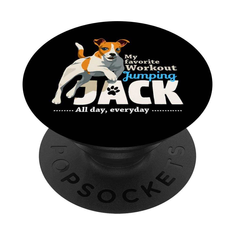 Agility Dog Sport Gift For A Jack Russel Terrier Owner PopSockets PopGrip: Swappable Grip for Phones & Tablets