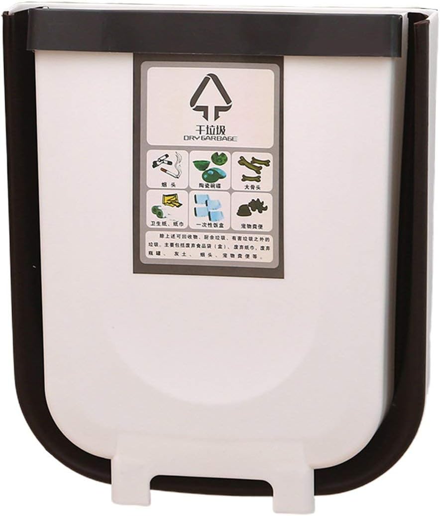 Sansella Cubo de Basura Plegable de Cocina Puerta de gabinete de Cocina