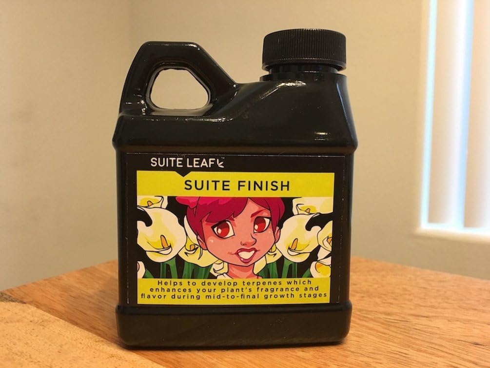 Suite Finish Liquid Plant Fertilizer for Indoor Hydroponic Gardening, 250ml bottle