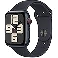 Apple Watch SE (2nd Gen) [GPS + Cellular 44mm] Smartwatch with Midnight Aluminum Case with Midnight Sport Band M/L (Renewed)