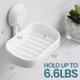 TAILI Suction Soap Dish 2 Pack Shower Holder Wall Mounted 3 KG view 2