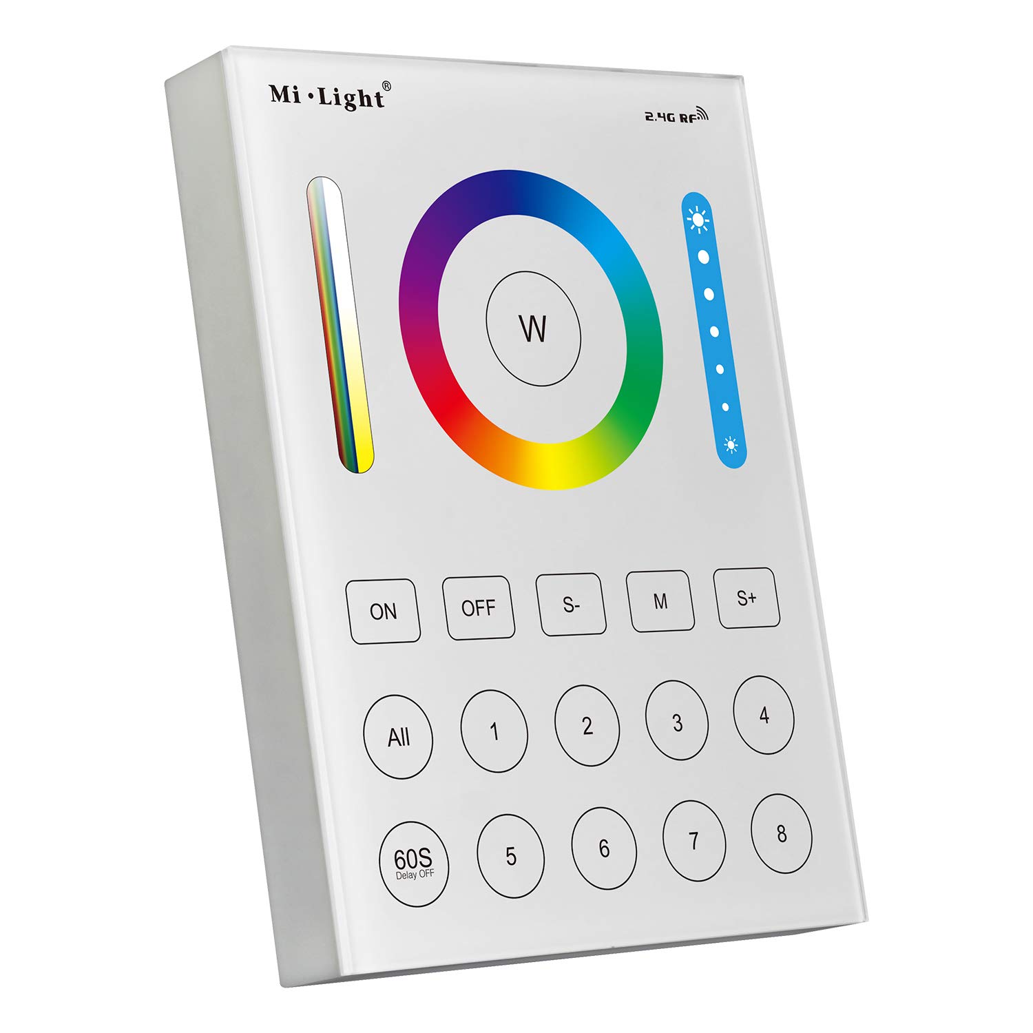 lighteu®, Miboxer Milight 8-Zone Smart Panel Remote Controller Compatible with Miboxer RGBCCT Series Lamps and LED Strip Controllers, B8 — image 1