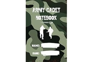 Army Cadet Camo Notebook: Tactical Green Log Book for Record Keeping, Field Training, Survival Training Notes, Field Operatio