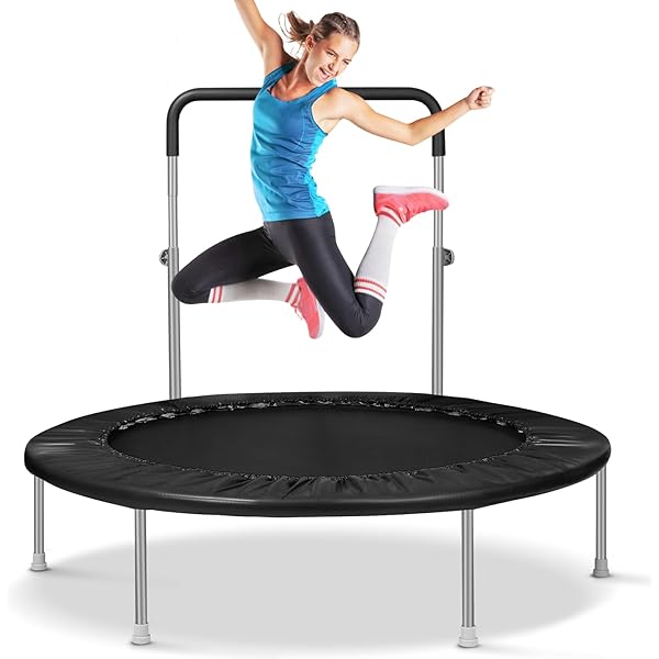 Amazon Rebounder With Handle For Adults FITPULSE Mini Trampoline