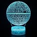 LED 3D Optical Illusion Smart 7 Colors Night Light Desk Lamp with USB Cable (Death Star DS-1 Platform)