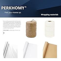 PerkHomy Jute Twine String 3600 Feet Natural Thin