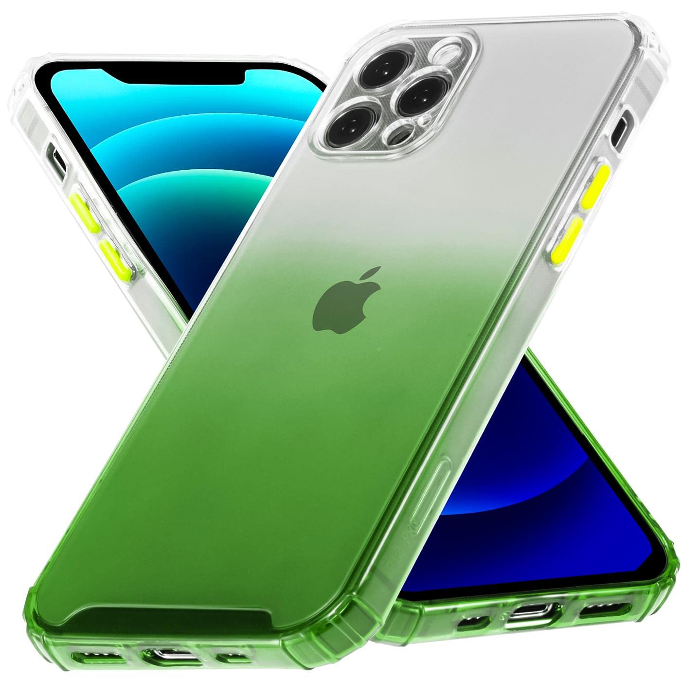 Color Changing Case for Apple iPhone 11, Protective Cell Phone Cover Transparent with Color Gradient and Camera Protection Slim Case, Green