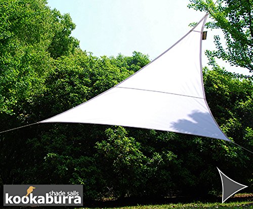 Kookaburra Wasserfest Sonnensegel Polarweiß Wasserabweisend Imprägniert Wetterschutz 98% UV Schutz für Garten Terrasse… – Bild 4