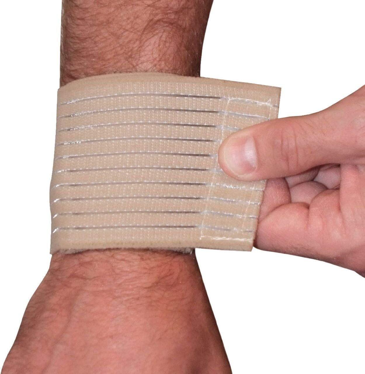 Safe and Sound Fully Adjustable Compression Wrap Wrist Support for Sprains and Strains, Joints and Muscles. One Size Fits All - Image 3