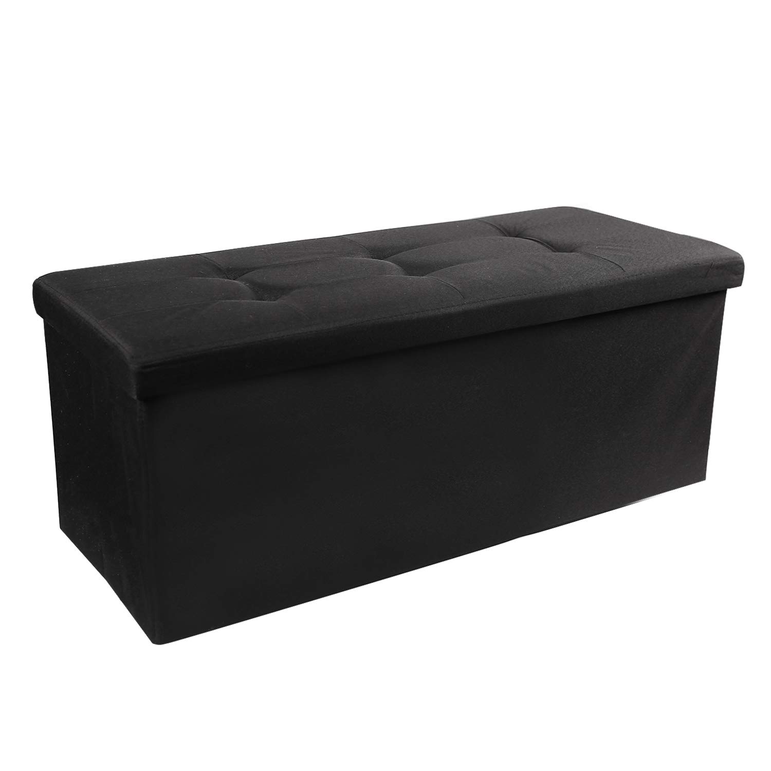 Best storage ottoman black cloth