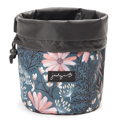 cinch top makeup travel bag Jadyn Durable Organizer - Compact Makeup - 7 Interior Pockets for Cosmetics - Drawstring Toiletry Travel Bag for Women - 6L Storage Capacity Its compact design and nylon interior allow for easy storage and cleaning. B Cinch Top Compact Travel