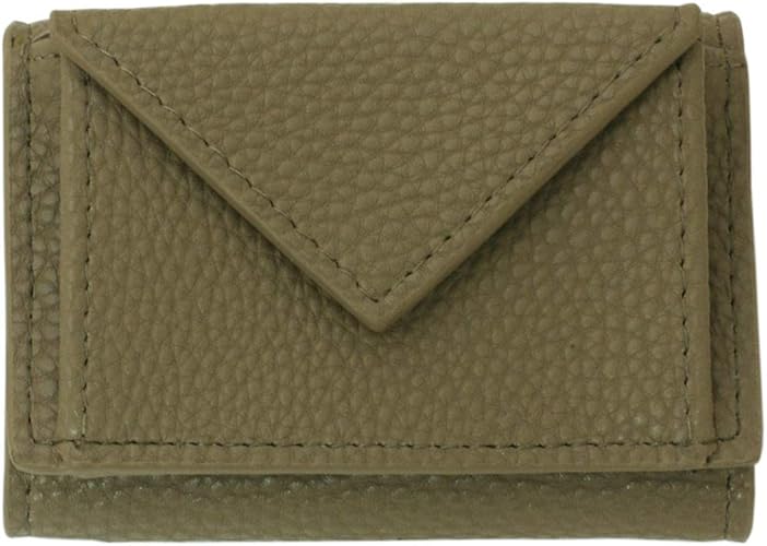 Amazon Giselle 財布 ミニ財布 レディース 三つ折り レザー 牛革 レターデザイン カード入れ 小銭入れ レター型ミニウォレット 薄型 小さい財布 Mocha モカ 財布