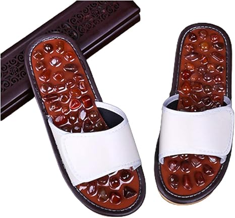 Amazon Co Jp 新しい男性用女性瑪瑙マッサージ 健康 スリッパ 健康サンダル 足 つぼ 刺激 マッサージ スリッパ 父の日 母の日 敬老 の日 グレー 41 42 ホーム キッチン