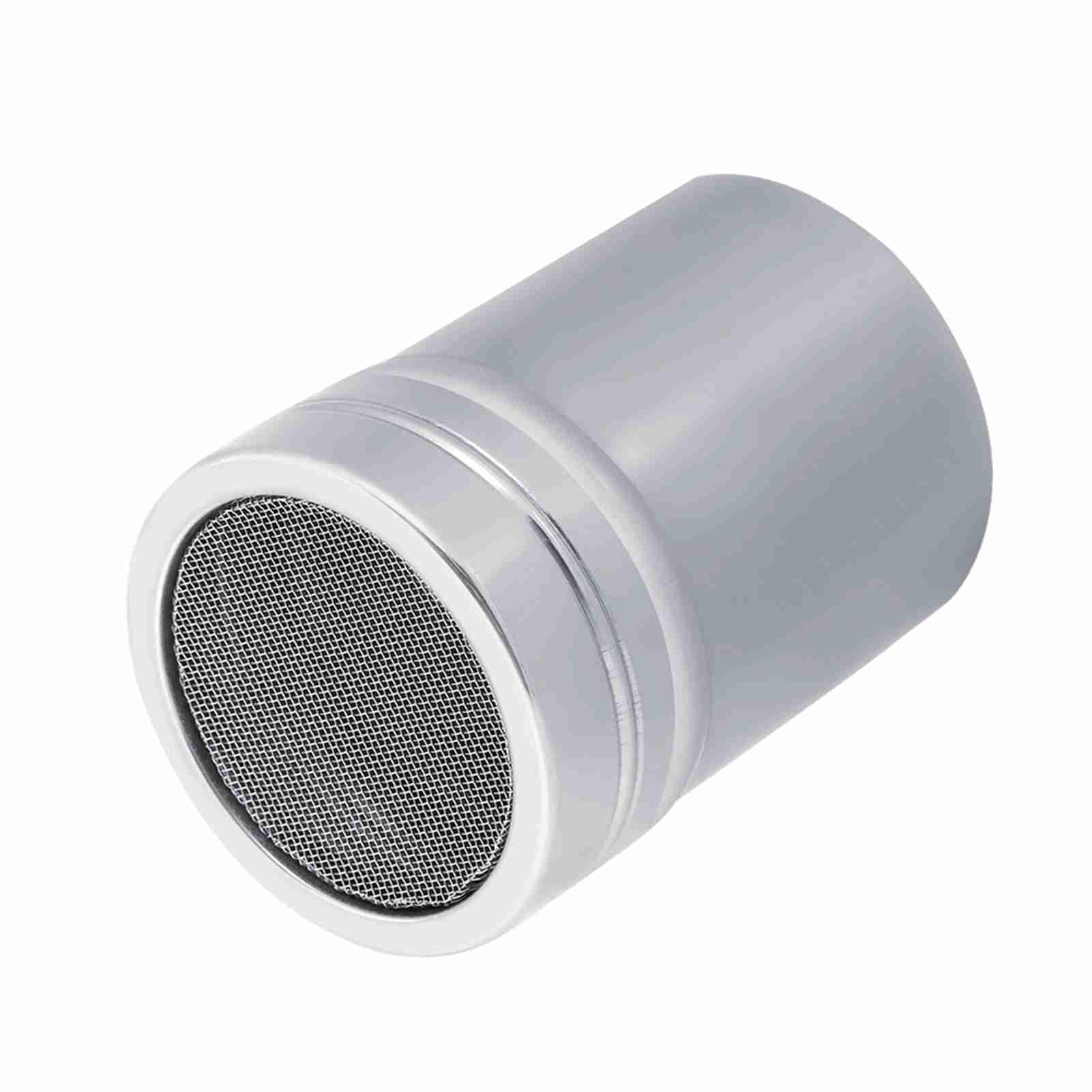 Flour Shaker 2.7×3.5 inch Large Chocolate Sugar Powder Shaker Duster with Lid Mesh Powder Flour Dredger Stainless Steel Fine Mesh for Cocoa and Craft Spice DIY Coffee Cappuccino Icing Sugar