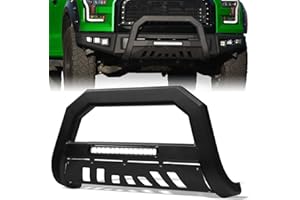 Stehlen 733469492801 Compatible with 2005 2006-2010 Hummer H3 Advance Series Aluminum LED Bull Bar - Matte Black