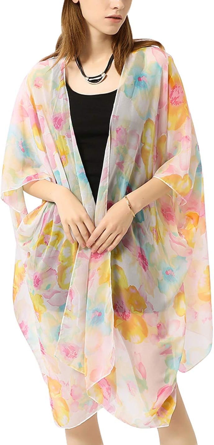 long open front beach cover up