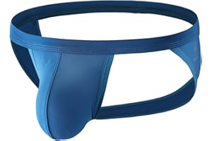 MuscleMate Men's Jockstrap Thong Underwear, Men's Classic Athletic Supporter With Stretch Elastic Waistband.