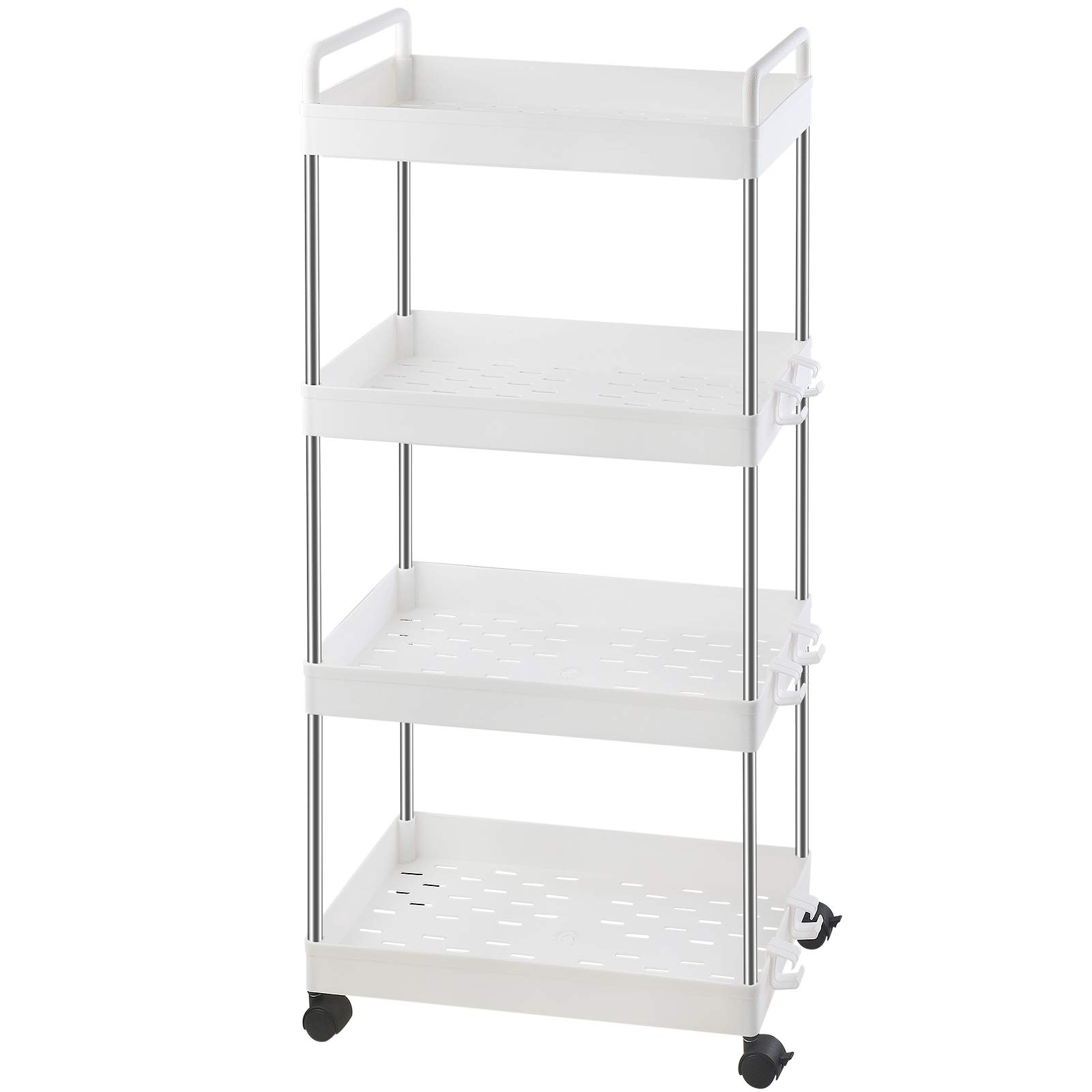 Buy Ronlap 4 Tier Classic Storage Rolling Cart, Thin Storage Cart with