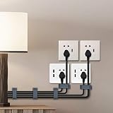 SOULWIT 50Pcs Self Adhesive Cable Management Clips Grey Organizers Wire Clips view 6