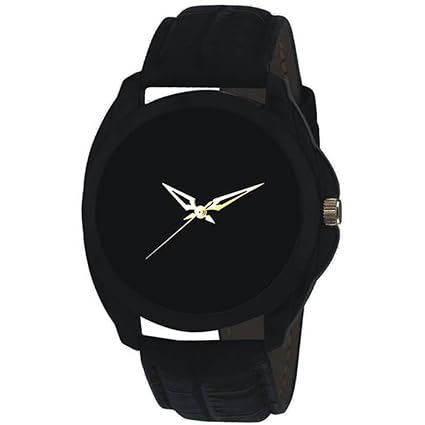 Fashion Analogue Black Dial Unisex Watch