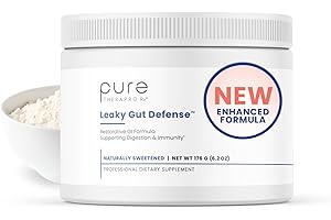 Pure Therapro Rx Leaky Gut Defense - Gut Health Supplement with L-Glutamine, Licorice Root Extract, Marshmallow Root, Aloe Leaf, Arabinogalactan - 30 Servings Powder