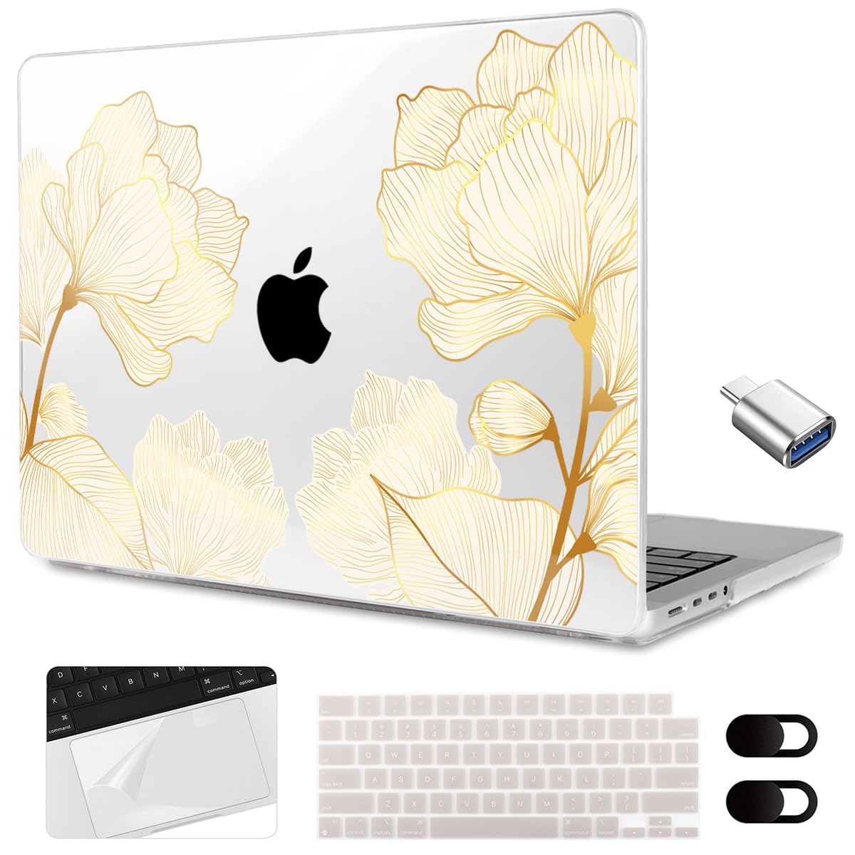 MEEgoodo for M3 MacBook Pro 14 inch Case 2023 2021