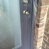 Install dog door in wall Install dog door in wall