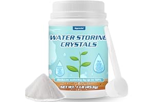 1LB Water Storing Crystals for Plants with Spoon, Water Gel Solves Plant Over-Watering and Drought Problems, Keeps The Soil Moist, Small Water Storing Polymer Crystals for Plants Powder - by Oycevila
