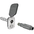 Aquor House Hydrant V2+ Frost-Free Outdoor Faucet with Quick-Connect and Anti-Siphon, Frost Proof Hose Bib Flush Wall Faucet for Exterior