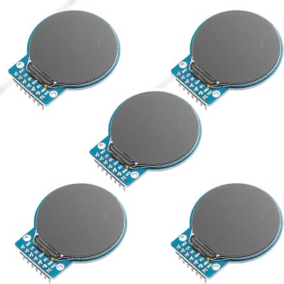AZDelivery 5x GC9A01 1.28-inch Round TFT LCD Display for Arduino SPI 3.3V